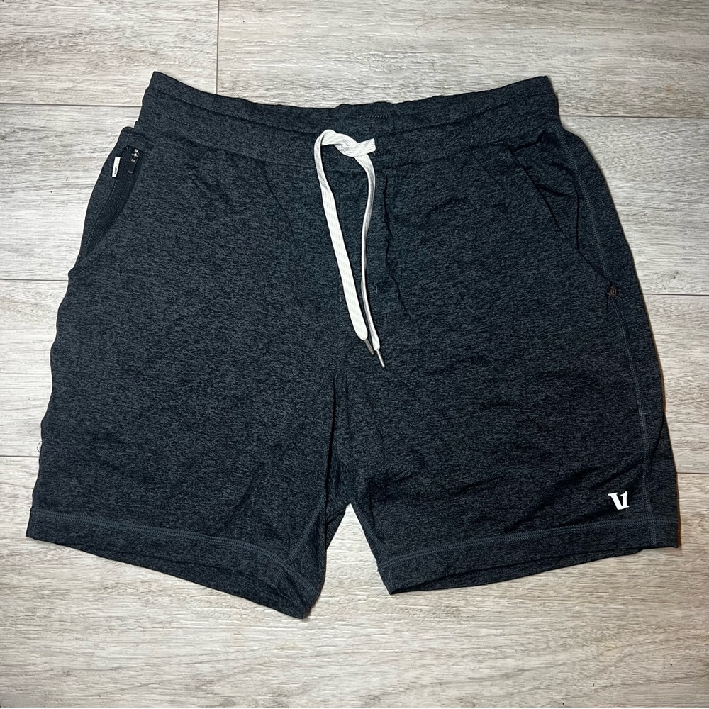 Vuori Ponto Performance Short 7” Charcoal Heather Men’s Size Small - Picture 4 of 8